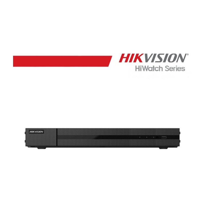 Hikvision-HiWatch NVR 8 canali 8 PoE 4K, 2 HDD, 80/160Mbps - HWN-5208MH-8P(AI)