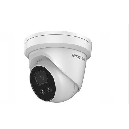 TURRET IP Hikvision 4MP, Ottica Fissa 2.8mm PoE,  ACUSENSE