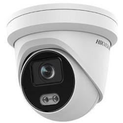 TURRET IP Hikvision 4MP, Ottica Fissa 2.8mm PoE,  COLORVU