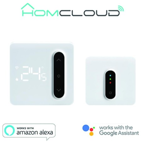 Cronotermostato digitale Smart Homcloud Wi-Fi + ricevitor RF