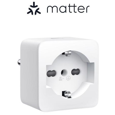 Presa Smart Wi-Fi TP15 con monitorag.consumi-Certific.MATTER