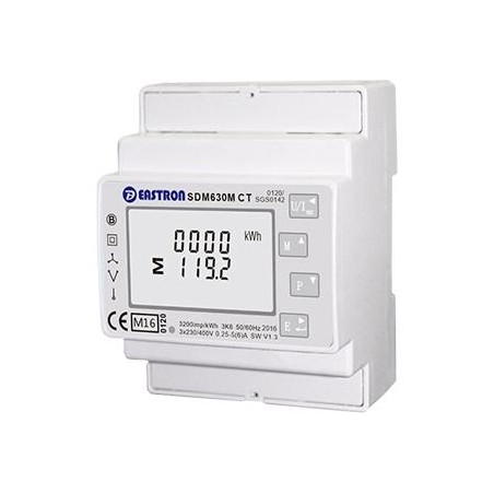 METER Contatore di energia trifase SDM630 V2  100A 230V Certificato MID